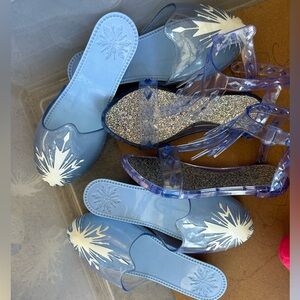 3 pairs of Elsa dress up shoes